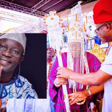 Ibadan South West LG Boss congratulates the New Olubadan Ibadan South West LG Boss congratulates the New Olubadan