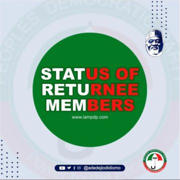 Status of returnee members