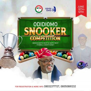 Enroll Now: ODIDI OMO Snooker Tournament