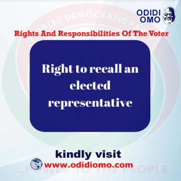 Rights and Responsibilities of the Voter