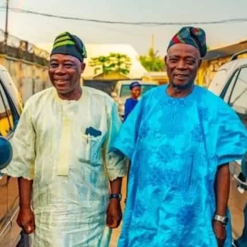 Ladoja host Oyo Deputy Governor Bayo Lawal, supports Makinde second term Ladoja host Oyo Deputy Governor Bayo Lawal, supports Makinde second term