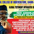 EMPOWERMENT- Federal College Agriculture Ibadan. In conjunction with Global Testimony Integrated Nigeria Limited.