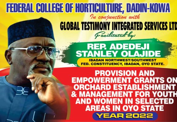 EMPOWERMENT- Federal College Agriculture Ibadan. In conjunction with Global Testimony Integrated Nigeria Limited.