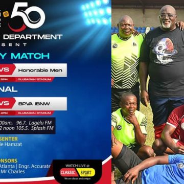 Pictures: Star Rep, Odidi Omo and others, play at Bibire 50th birthday novelty football match.