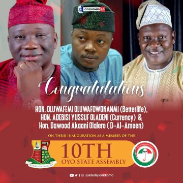 Hon. Adedeji Odidiomo Congratulates State Honorables in IBNW/SW Constituency Hon. Adedeji Odidiomo Congratulates State Honorables in IBNW/SW Constituency