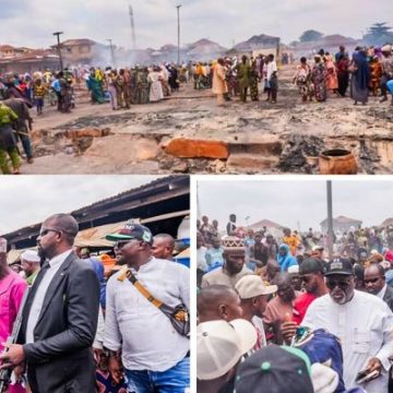 Odidiomo Visits Oranyan Market, Sympathises With Traders After Devastating Fire Incident Odidiomo Visits Oranyan Market, Sympathises With Traders After Devastating Fire Incident